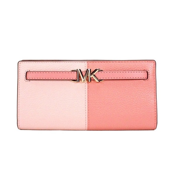 MICHAEL KORS Reed Large Pebbled 
Leather Snap Wallet - Picture 1 of 9